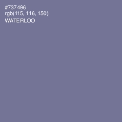 #737496 - Waterloo  Color Image